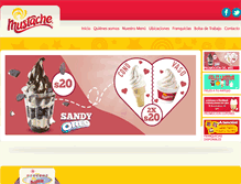 Tablet Screenshot of mustache.com.mx